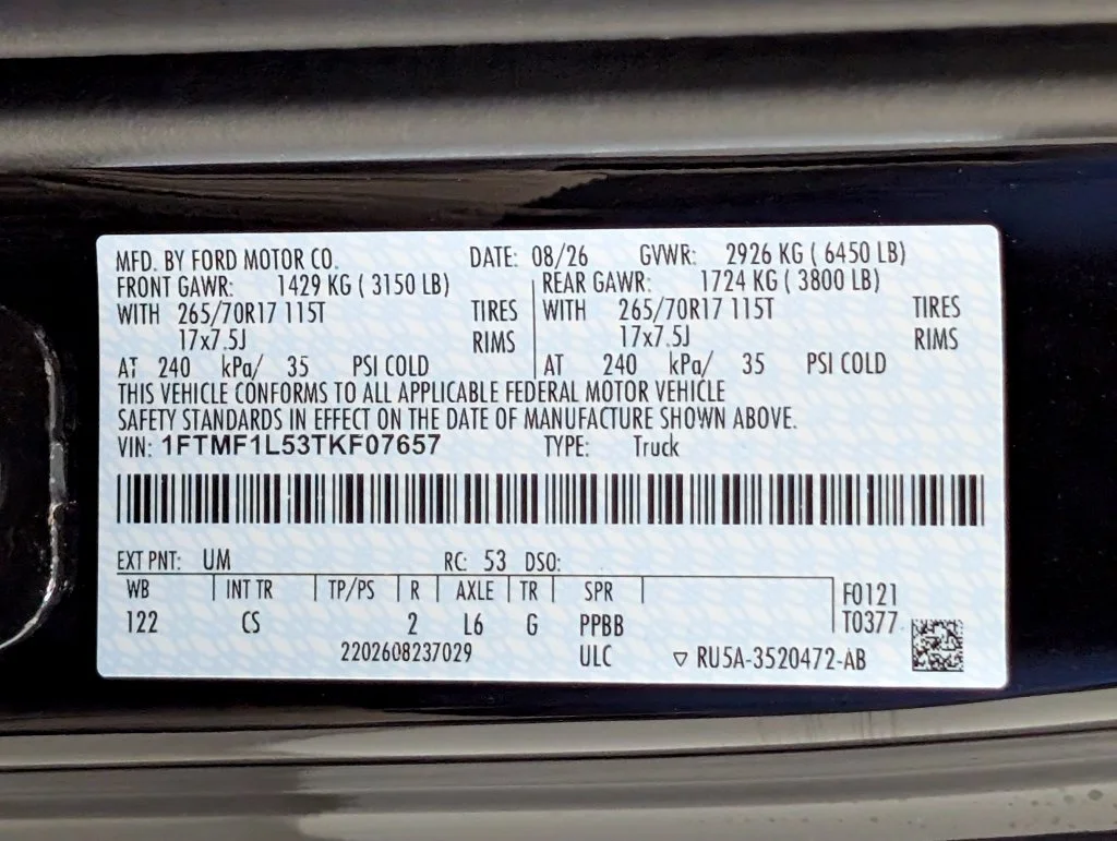 New 2026 Agate Black Metallic Ford XL image 23