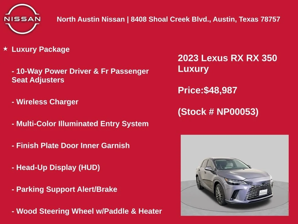 Used 2023 Gray Lexus 350 Luxury image 11