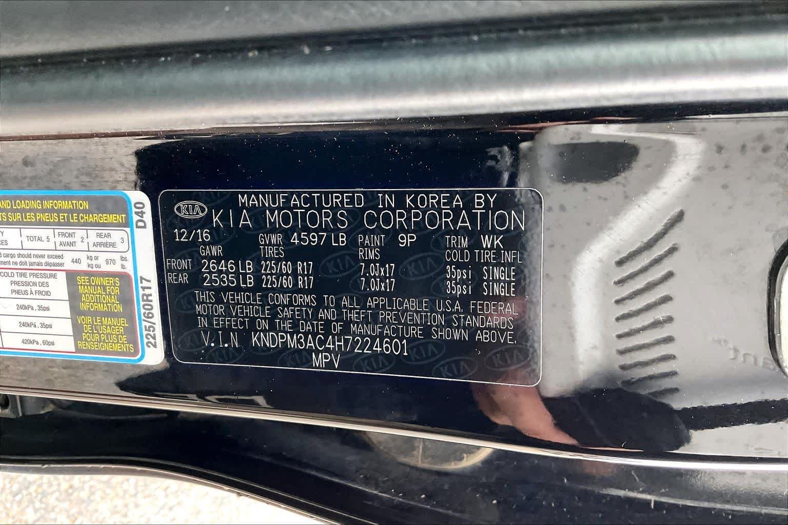 Used 2017 Black Cherry Kia LX image 32