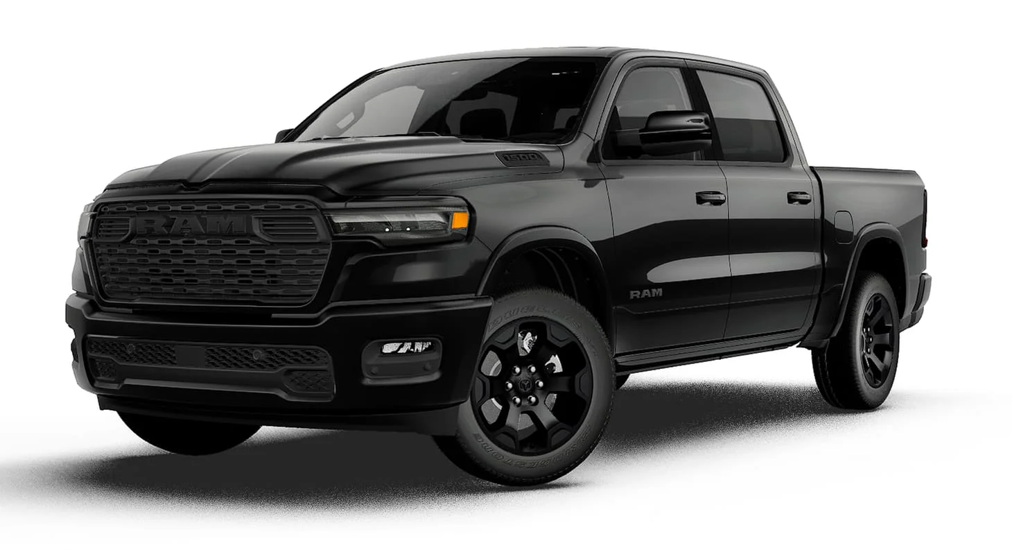 New 2027 Diamond Black Crystal Pearl-Coat Exterior Paint RAM BIG HORN image 1