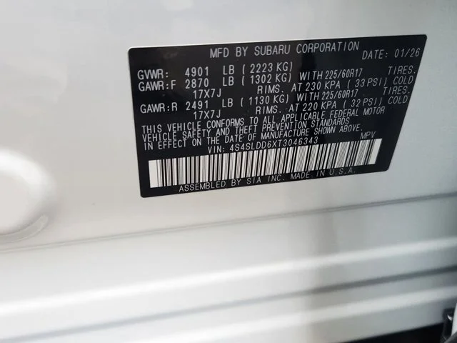 New 2026 CRYSTAL WHITE PEARL Subaru Premium image 50