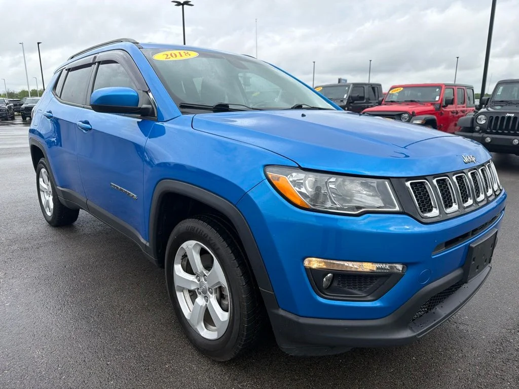 Certified Used 2018 Blue Jeep Latitude image 8