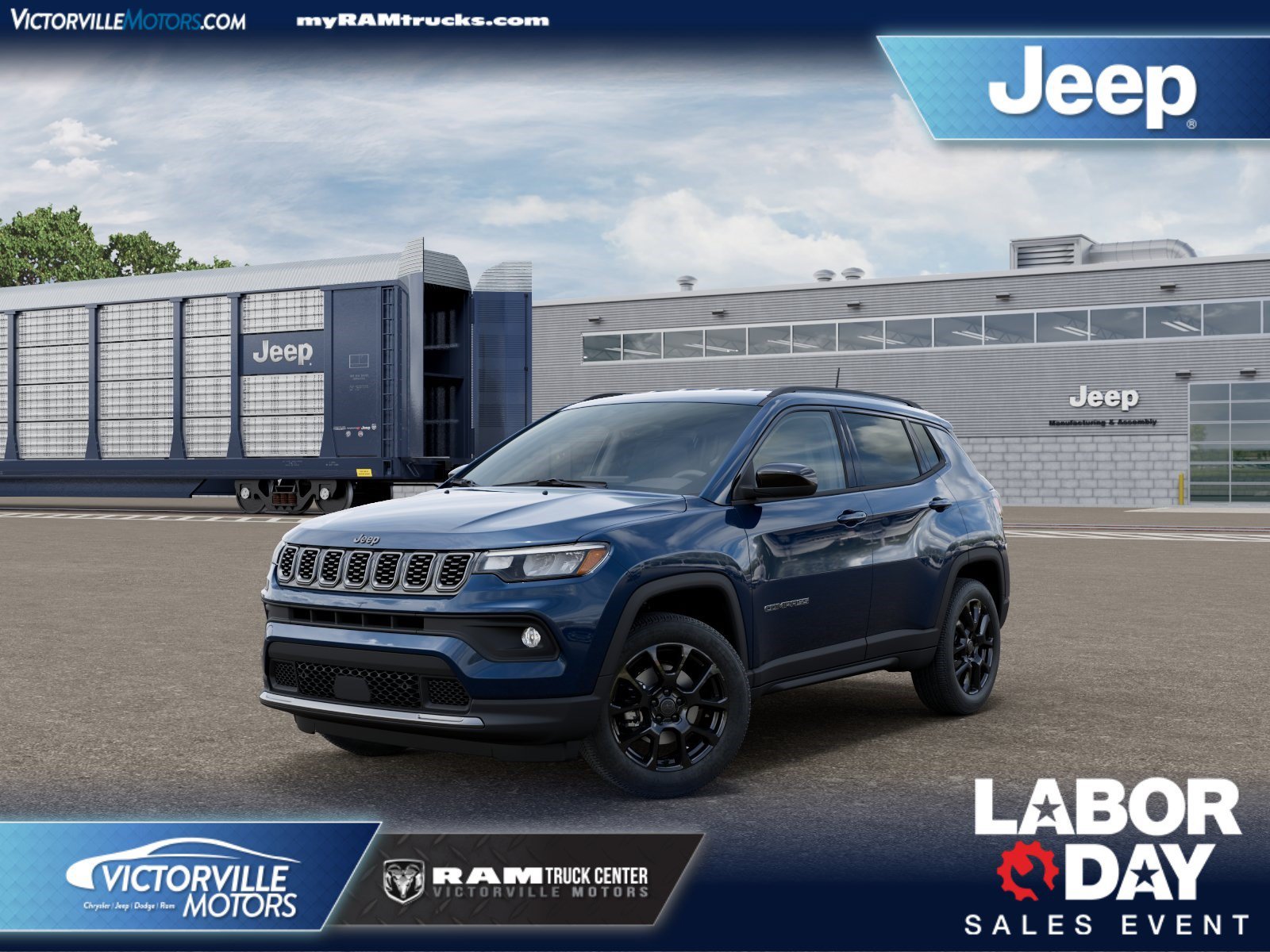 New 2026 Fathom Blue Pearl Coat Jeep Latitude image 1