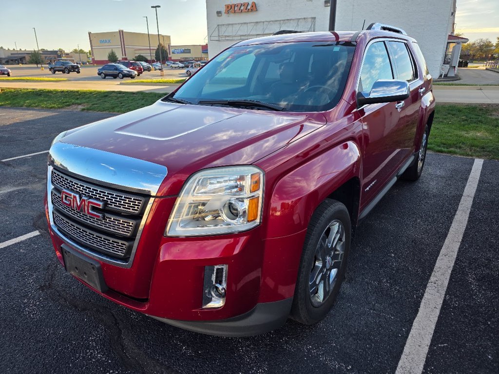 Used 2013 Crystal Red Tintcoat GMC SLT-2 image 2