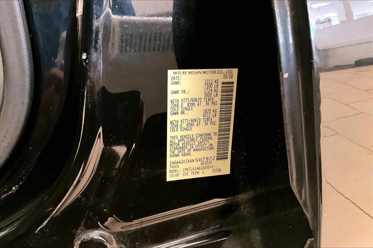 Used 2019 Magnetic Black Metallic Nissan SV image 31