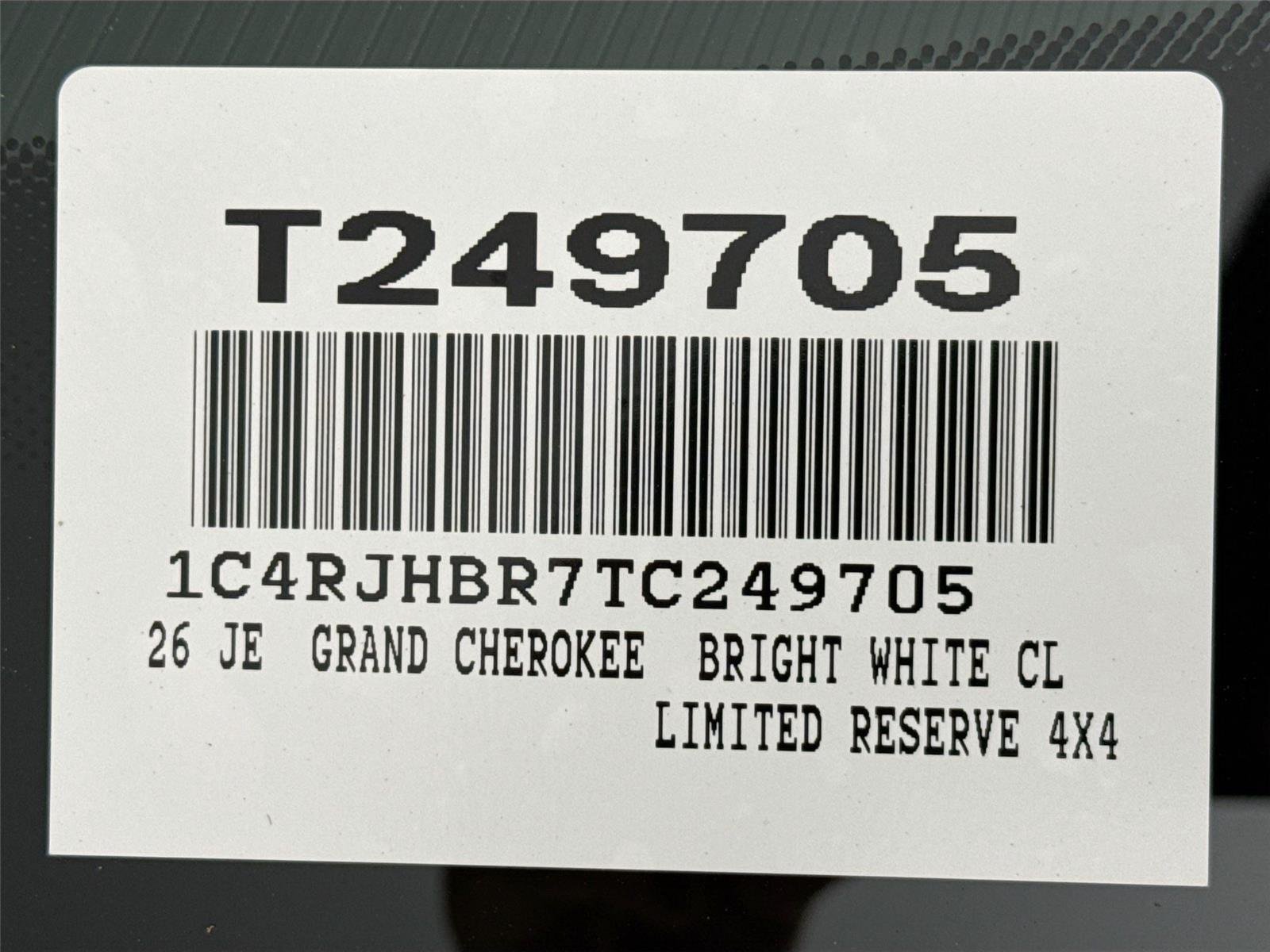 Used 2026 Bright White Clearcoat Jeep Limited Reserve image 48