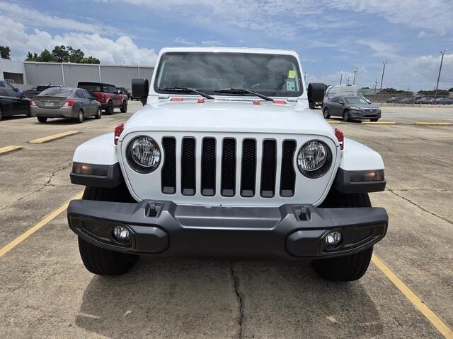 Used 2021 Bright White Clearcoat Jeep Unlimited Sahara image 8