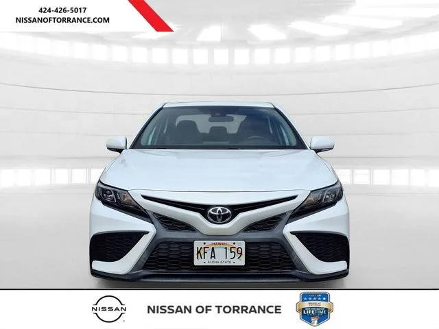 Used 2022 White Toyota SE image 2