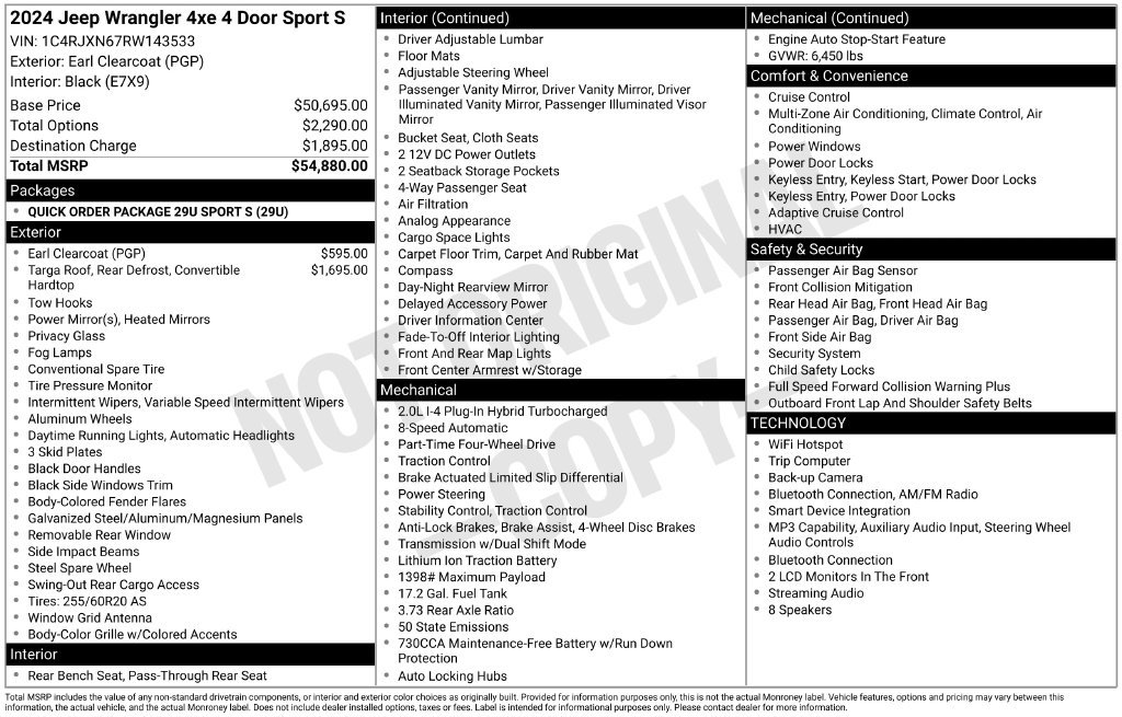 Used 2024 Gray Jeep Sport S 4xe image 31