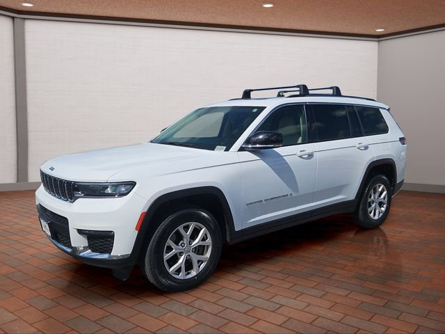 Used 2021 Bright White Clearcoat Jeep Limited image 3