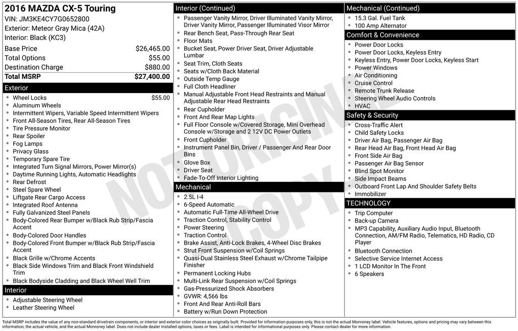 Used 2016 Gray Mazda Touring image 11