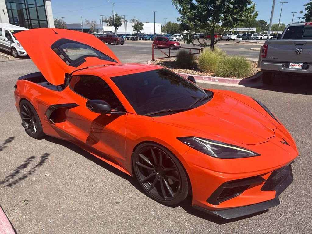 Used 2020 Orange Chevrolet Stingray image 1