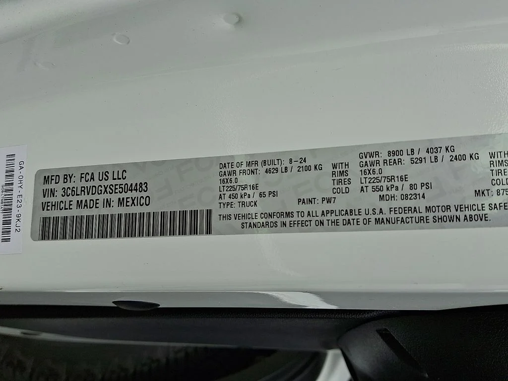 Used 2025 Bright White Clearcoat Ram High Roof image 28