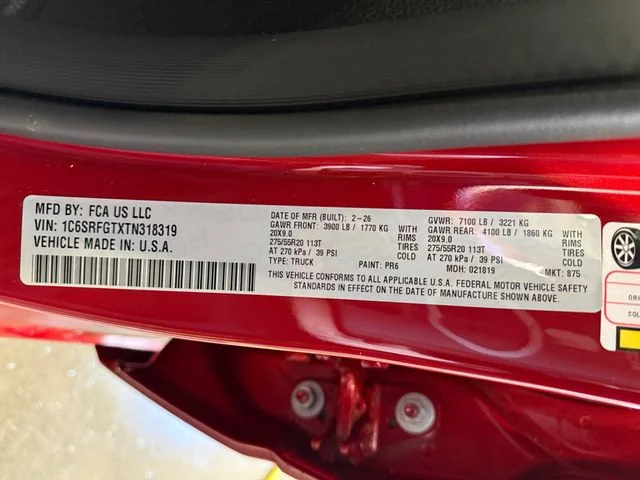 New 2026 Molten Red Pearl-Coat Exterior Paint RAM Express image 24