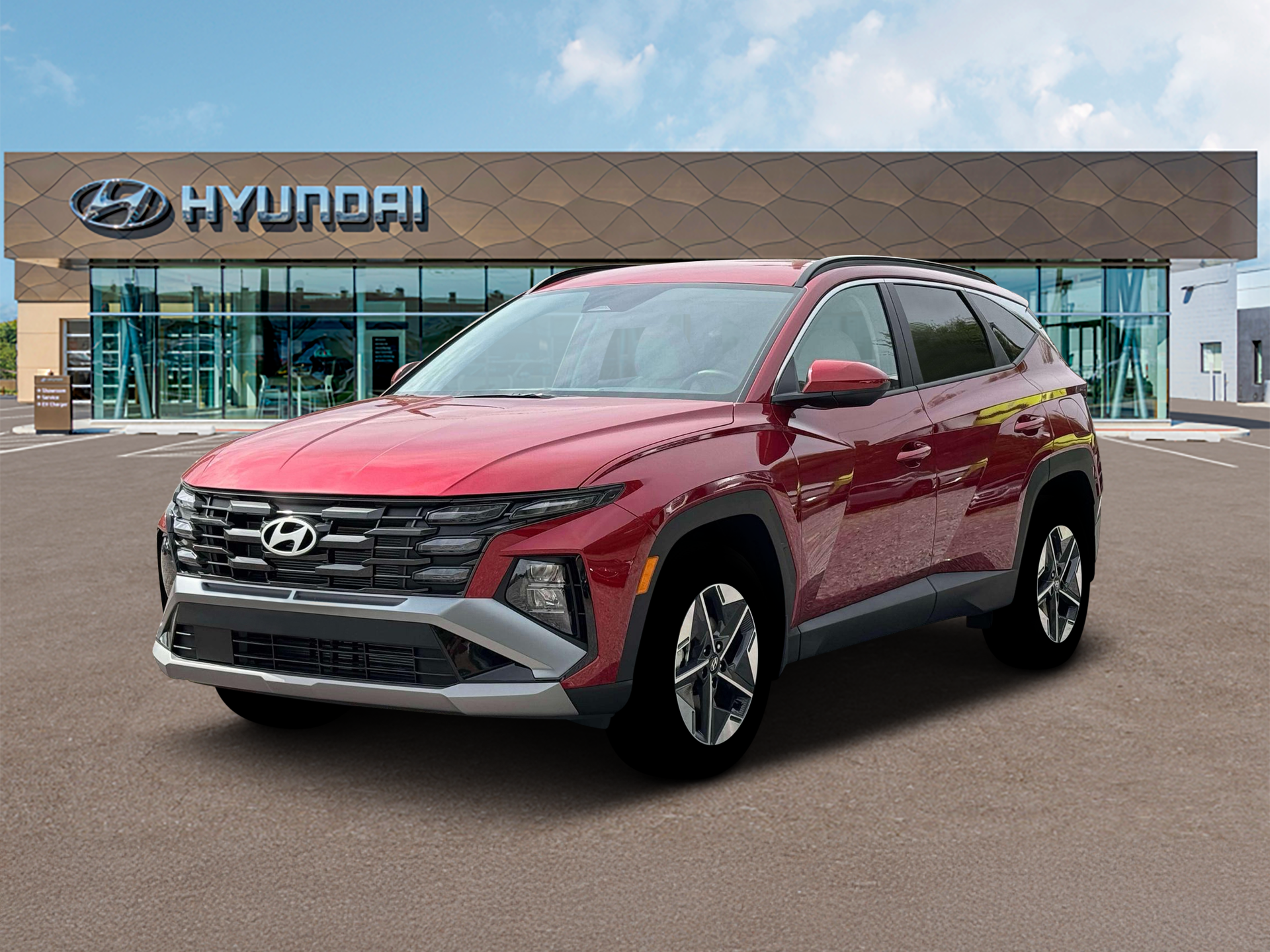 New 2026 Red Hyundai SEL AWD image 1