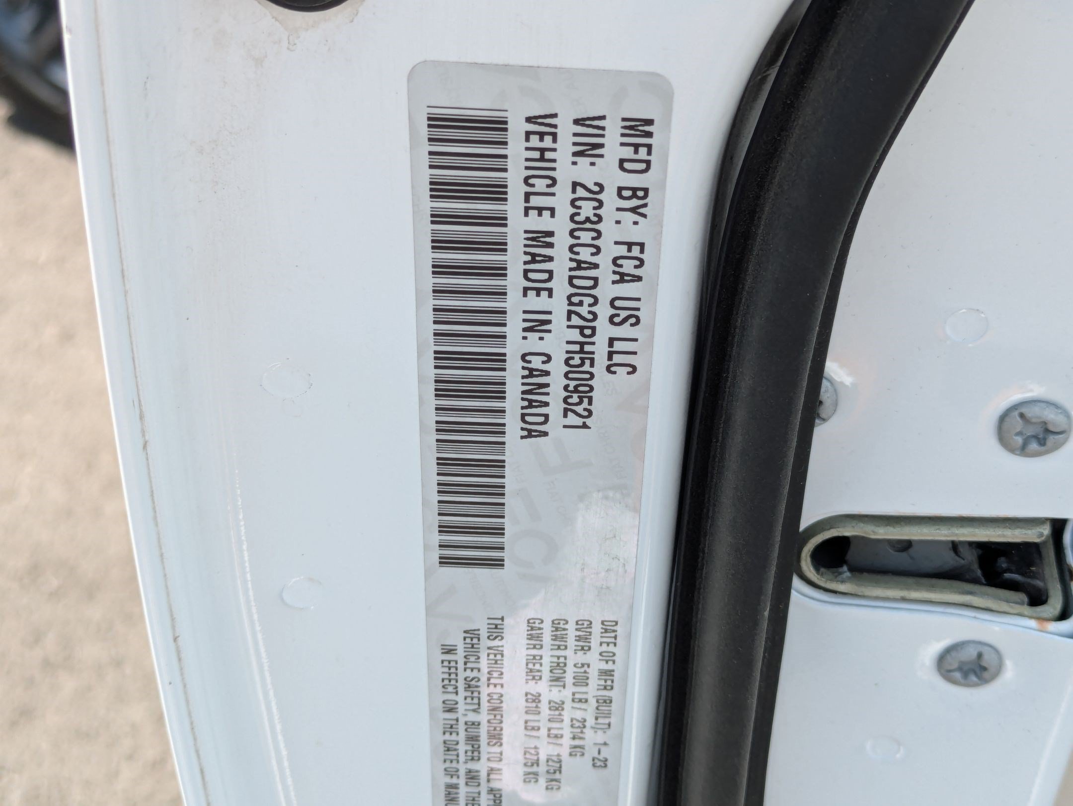 Used 2023 Bright White Clearcoat Chrysler Touring L image 34