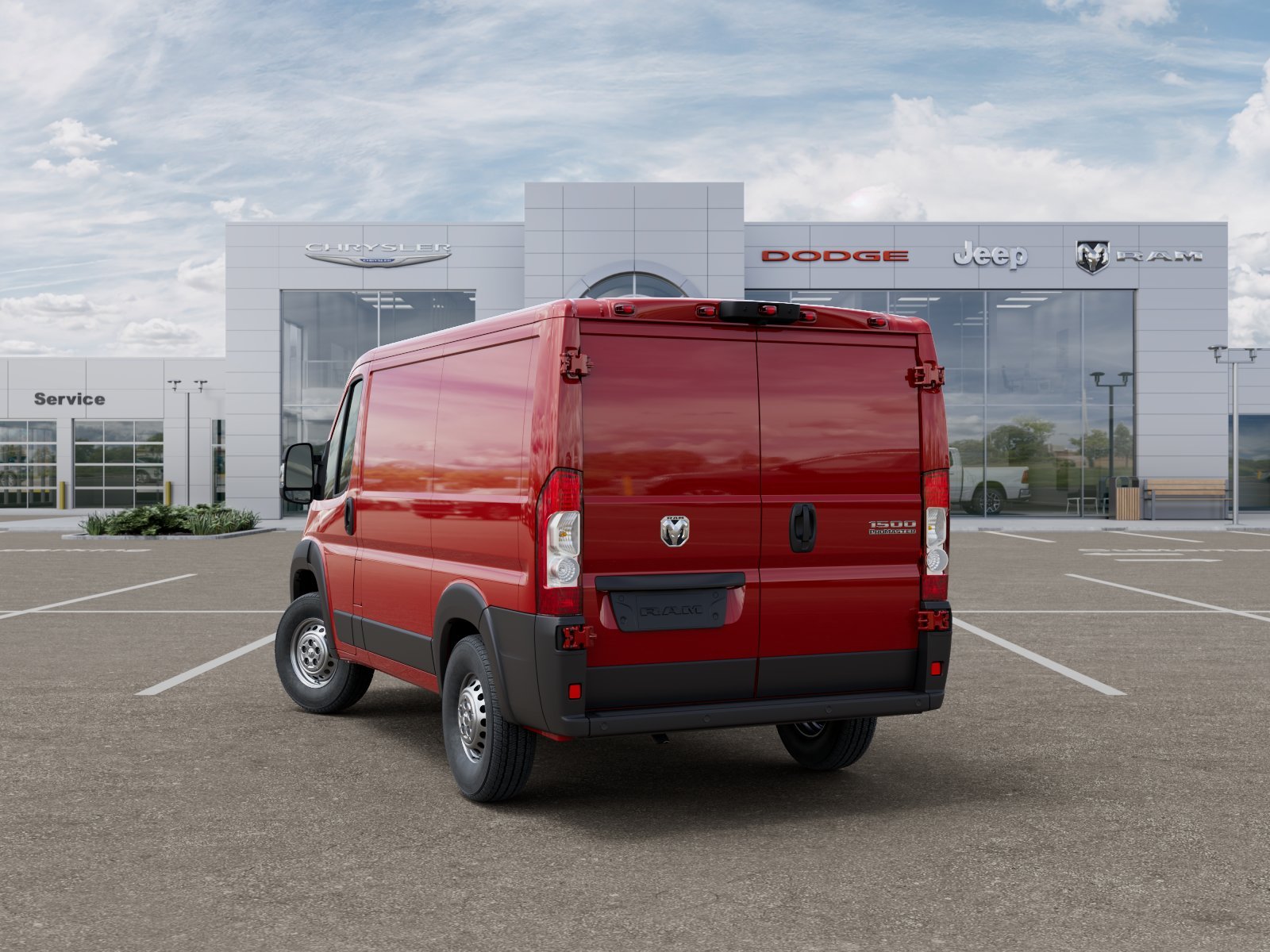 New 2026 Flame Red Clear-Coat Exterior Paint Ram Low Roof image 29