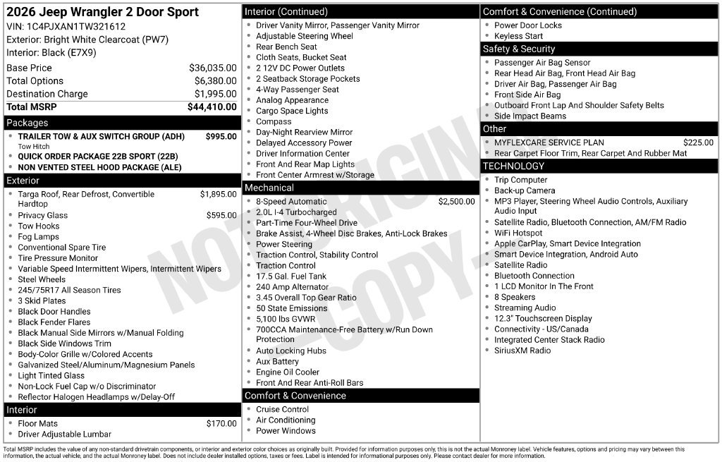 2026 Jeep Wrangler 2-Door