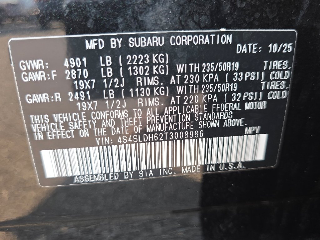 Used 2026 Crystal Black Silica Subaru Sport image 36