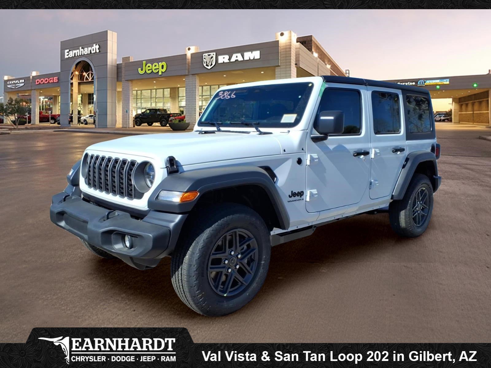 New 2026 Bright White Clear-Coat Exterior Paint Jeep Sport S image 1