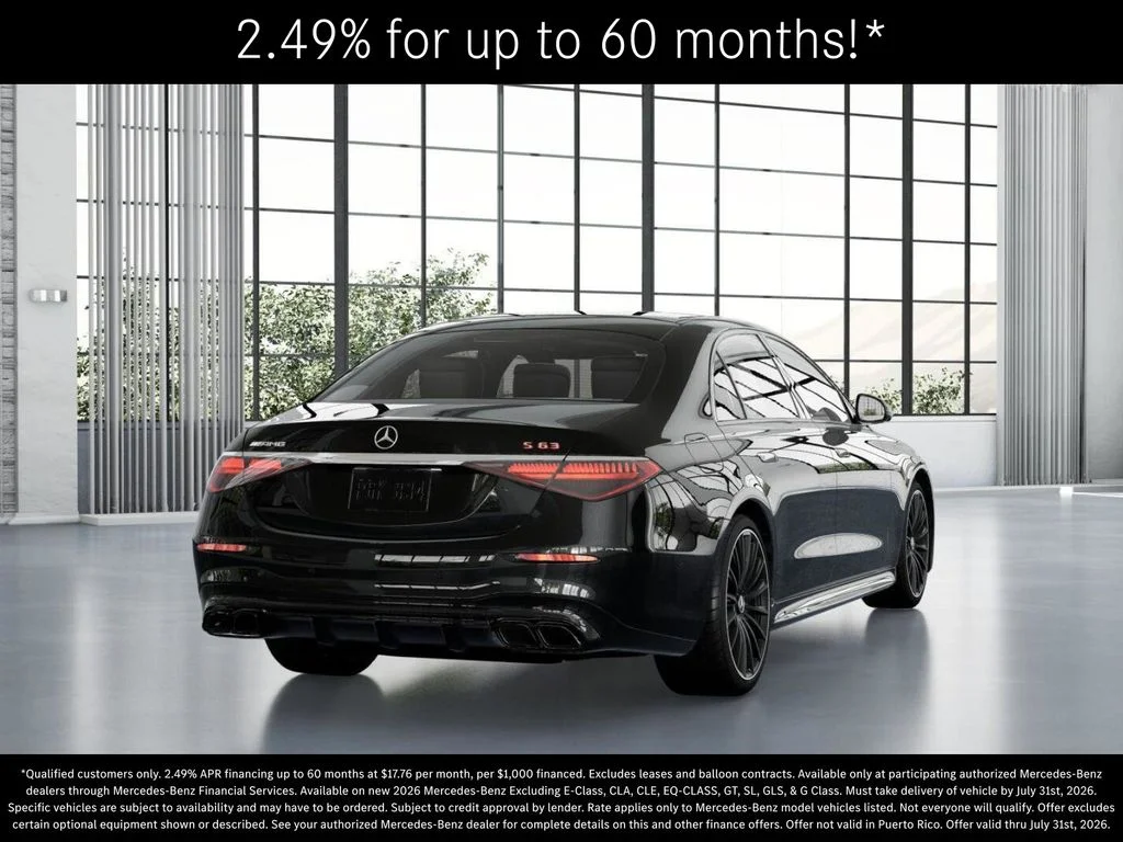 New 2026 Obsidian Black Metallic Mercedes-Benz AMG® S 63 E 4MATIC Sedan image 23
