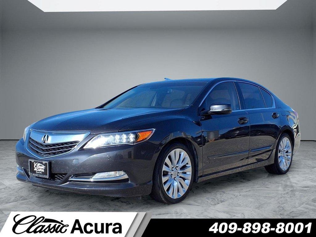 Used 2014 Gilded Pewter Metallic Acura 4dr Sdn Advance Pkg image 2