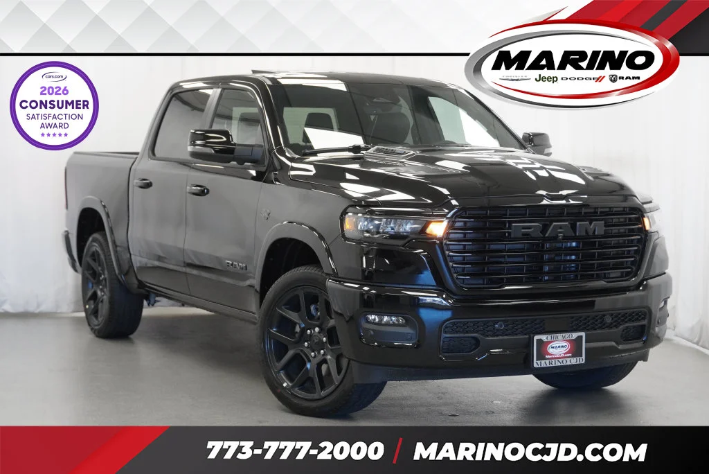 New 2027 Diamond Black Crystal Pearl-Coat Exterior Paint RAM Laramie image 1