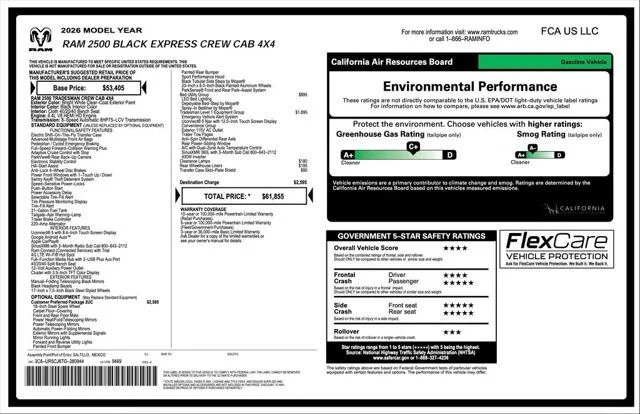 New 2026 Bright White Clear-Coat Exterior Paint RAM  image 2