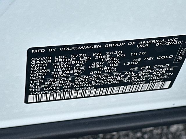 New 2026 White Volkswagen SEL Premium R-Line image 34