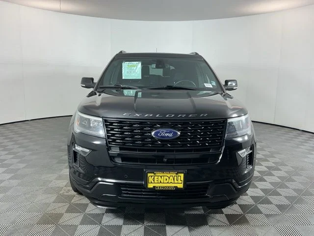 Used 2018 Shadow Black Ford Sport image 2