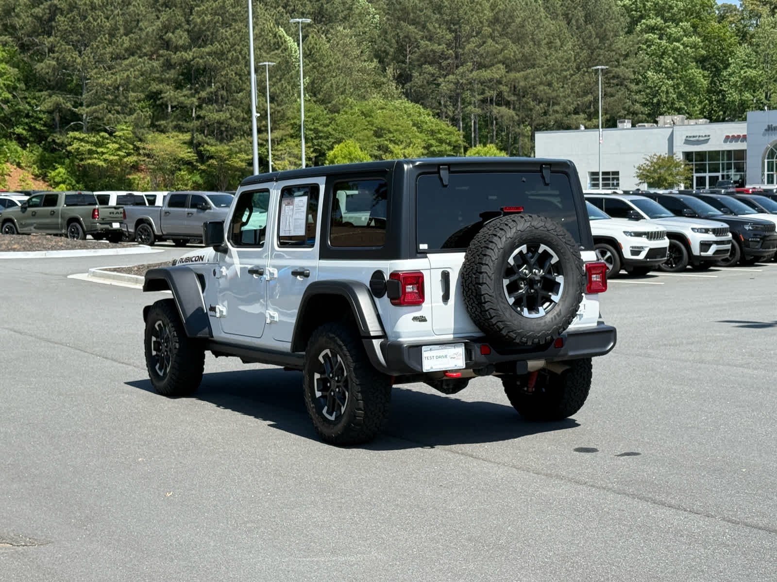 Certified Used 2025 Bright White Clearcoat Jeep Rubicon image 3