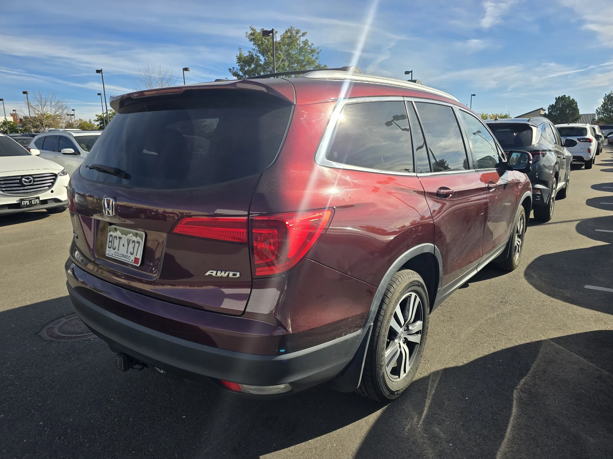 Used 2018 Deep Scarlet Pearl Honda EX-L image 16