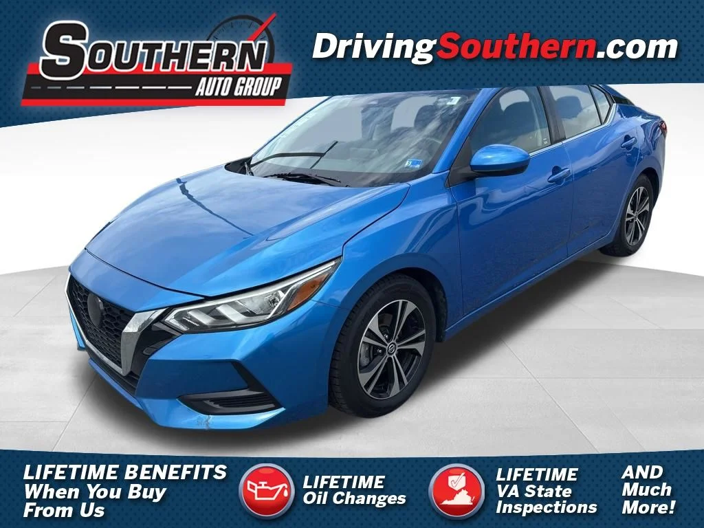 Used 2022 Blue Nissan SV image 1