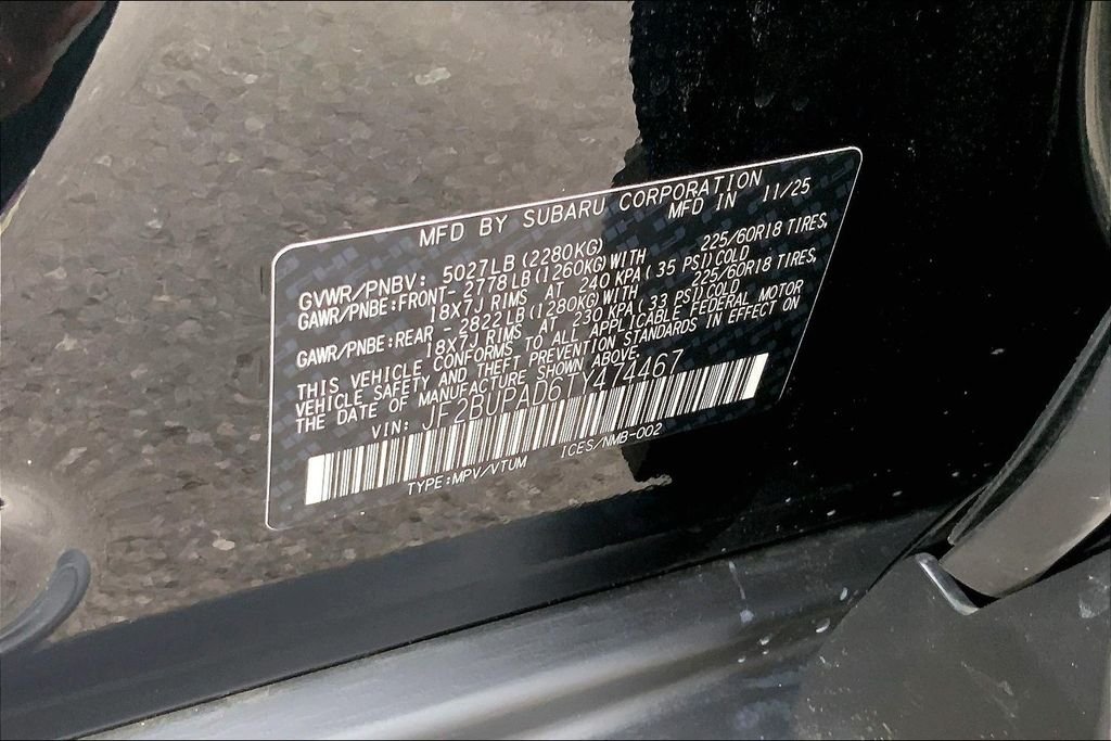 Used 2026 Black Subaru Premium image 19