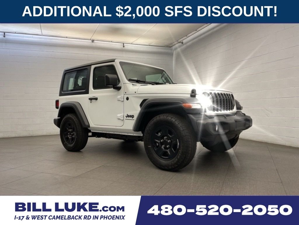 New 2026 Bright White Clear-Coat Exterior Paint Jeep Sport image 1