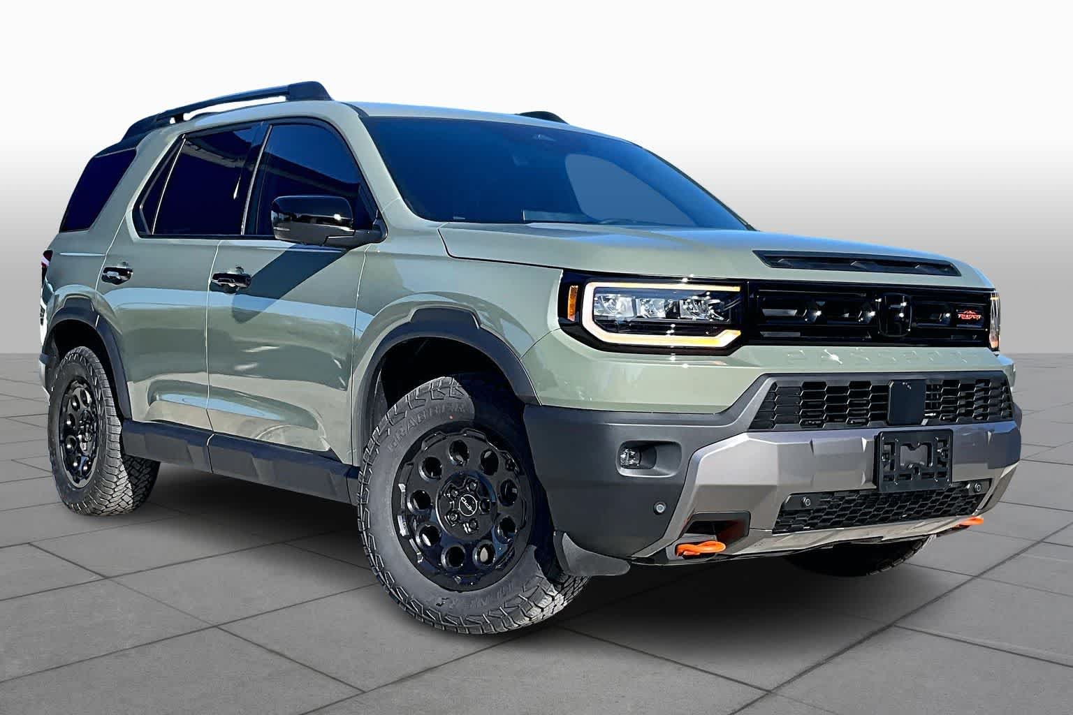 New 2026 Ash Green Metallic Honda TrailSport Elite Blackout image 2