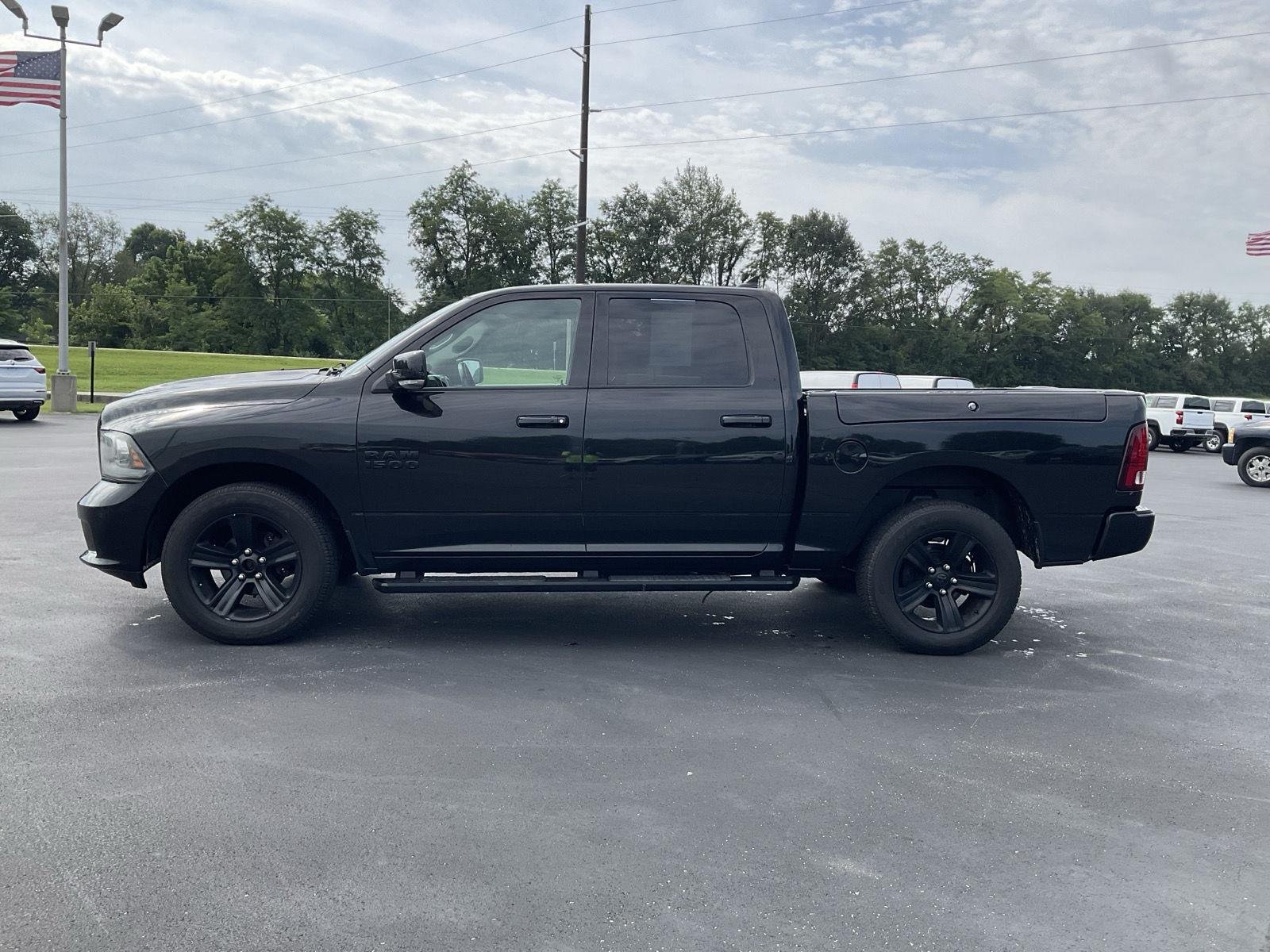 Used 2018 Brilliant Black Crystal Pearlcoat Ram Night image 4