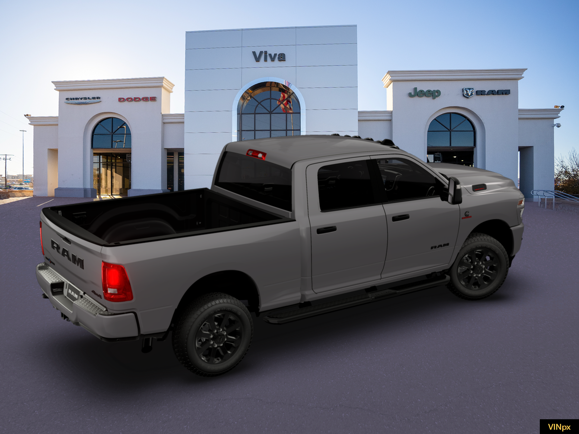 New 2026 Ceramic Gray Clear-Coat Exterior Paint RAM Big Horn image 8