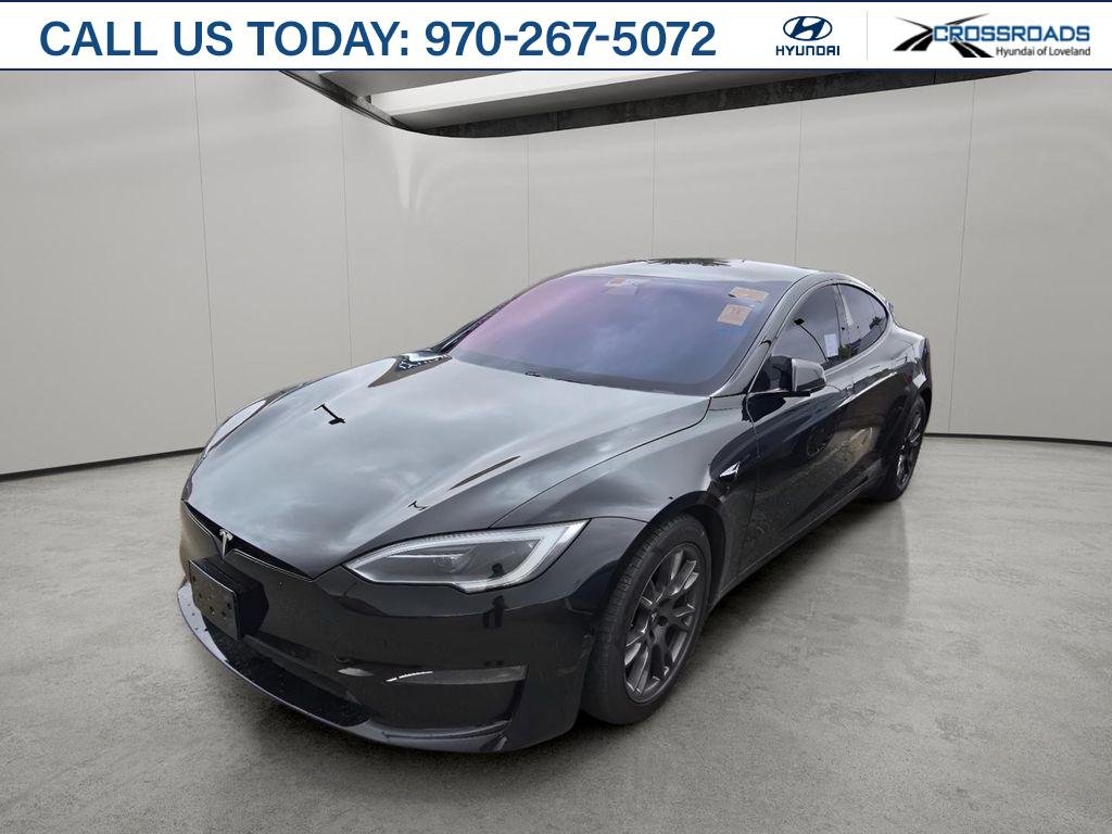 Used 2023 Deep Blue Metallic Tesla Plaid image 1