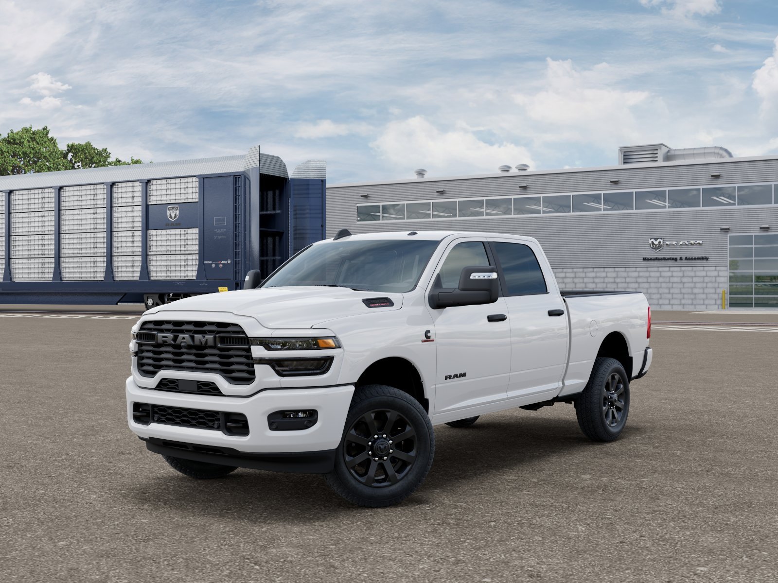 New 2026 Bright White Clear-Coat Exterior Paint RAM Big Horn image 1