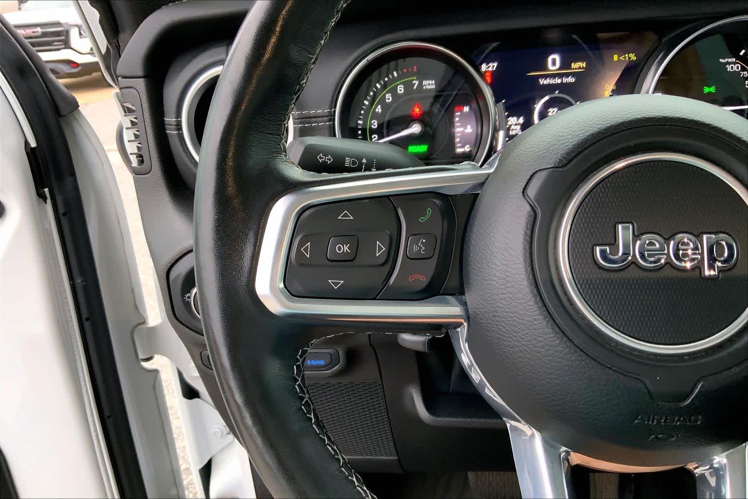 Used 2023 Bright White Clearcoat Jeep Sahara image 20