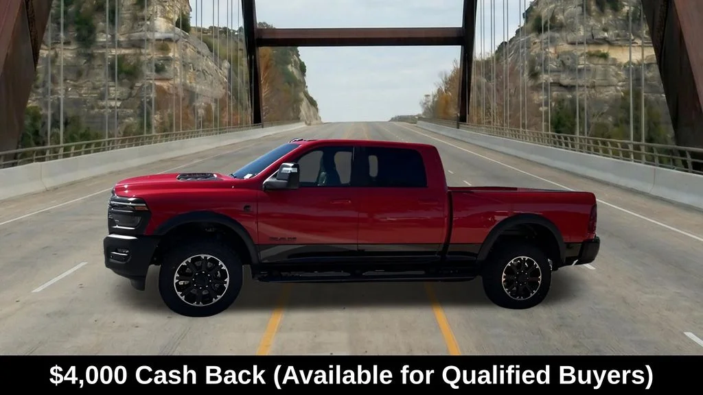 New 2026 Flame Red Clear-Coat Exterior Paint RAM Rebel image 4
