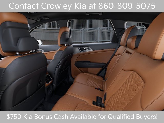 New 2027 Glacial White Pearl / Black Ro Kia X-Line image 18
