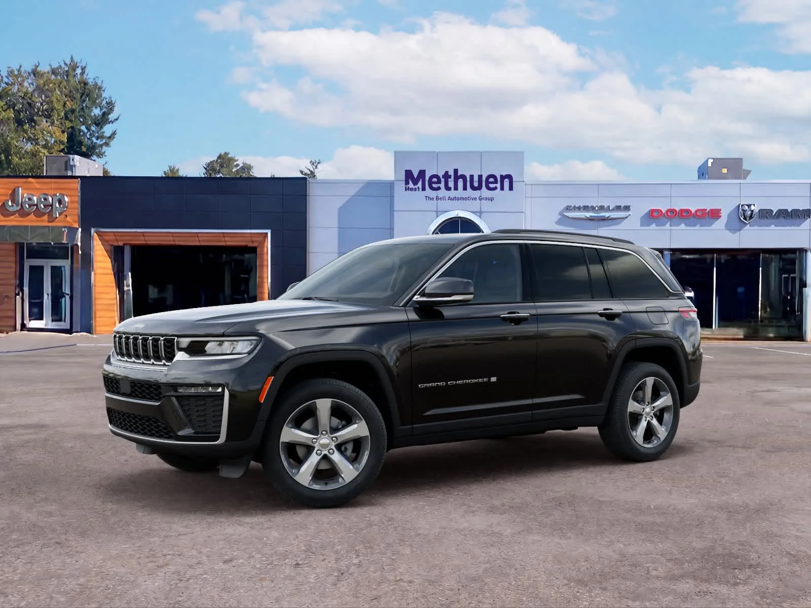 New 2026 Diamond Black Crystal Pearlcoat Jeep Limited image 2