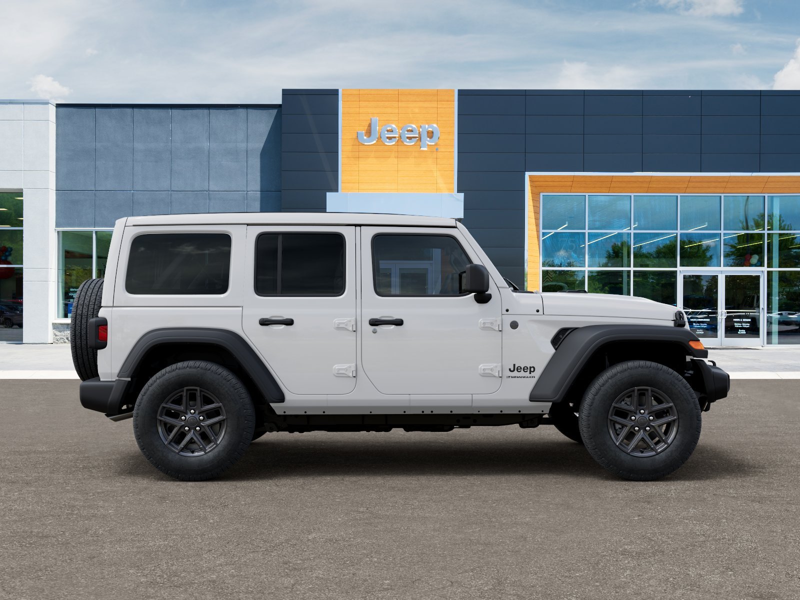 New 2026 Bright White Clear-Coat Exterior Paint Jeep Sport S image 47