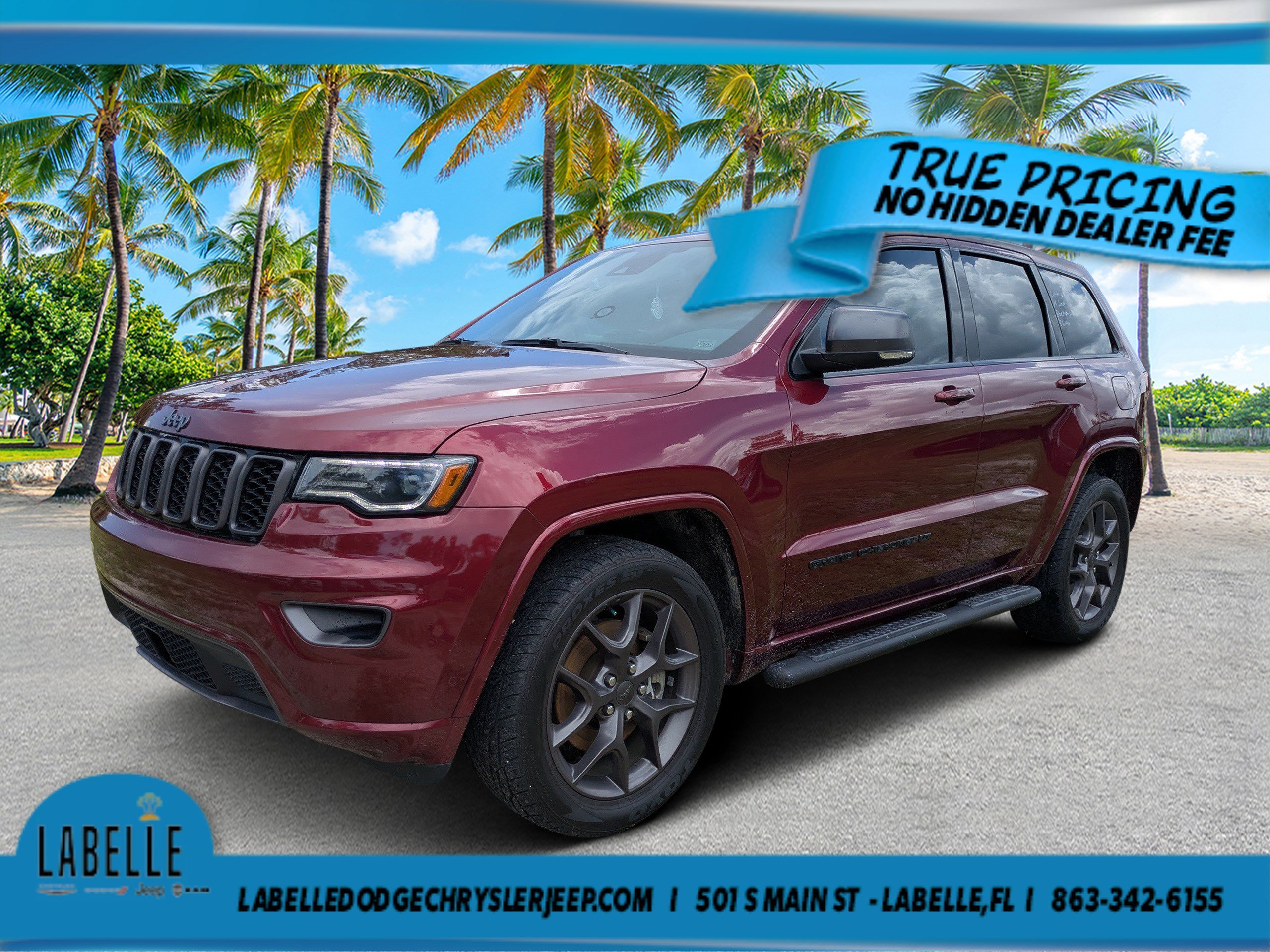 Used 2021 Velvet Red Pearlcoat Jeep 80th Anniversary image 7