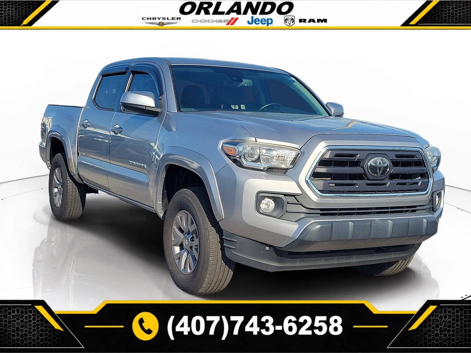 Used 2018 Silver Sky Metallic Toyota SR5 image 1