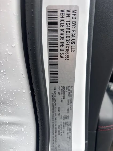New 2026 White Knuckle Clear-Coat Exterior Paint Dodge GT Plus image 22