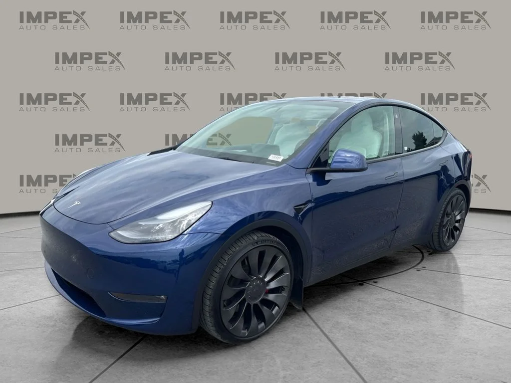 Used 2023 Blue Tesla Performance image 1