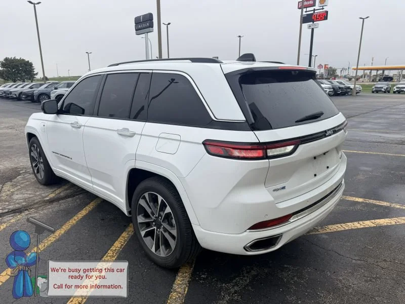 Used 2022 Bright White Clearcoat Jeep Overland 4xe image 3